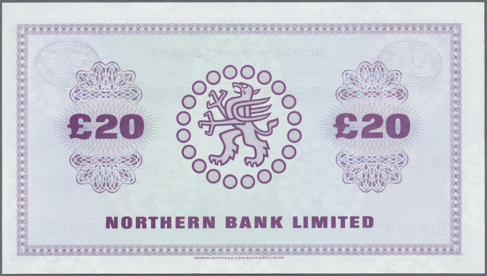 01893 Northern Ireland / Nordirland: 20 Pounds 1987 P. 190c In Condition: UNC. - Other & Unclassified