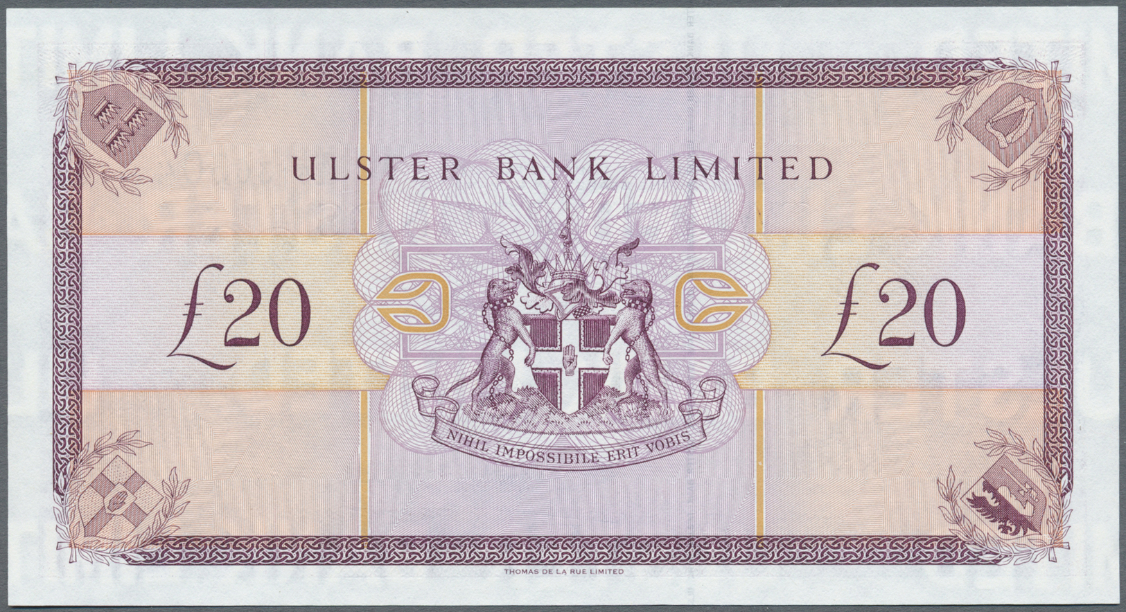 01908 Northern Ireland / Nordirland: 20 Pounds 1996 P. 337a In Condition: UNC. - Other & Unclassified