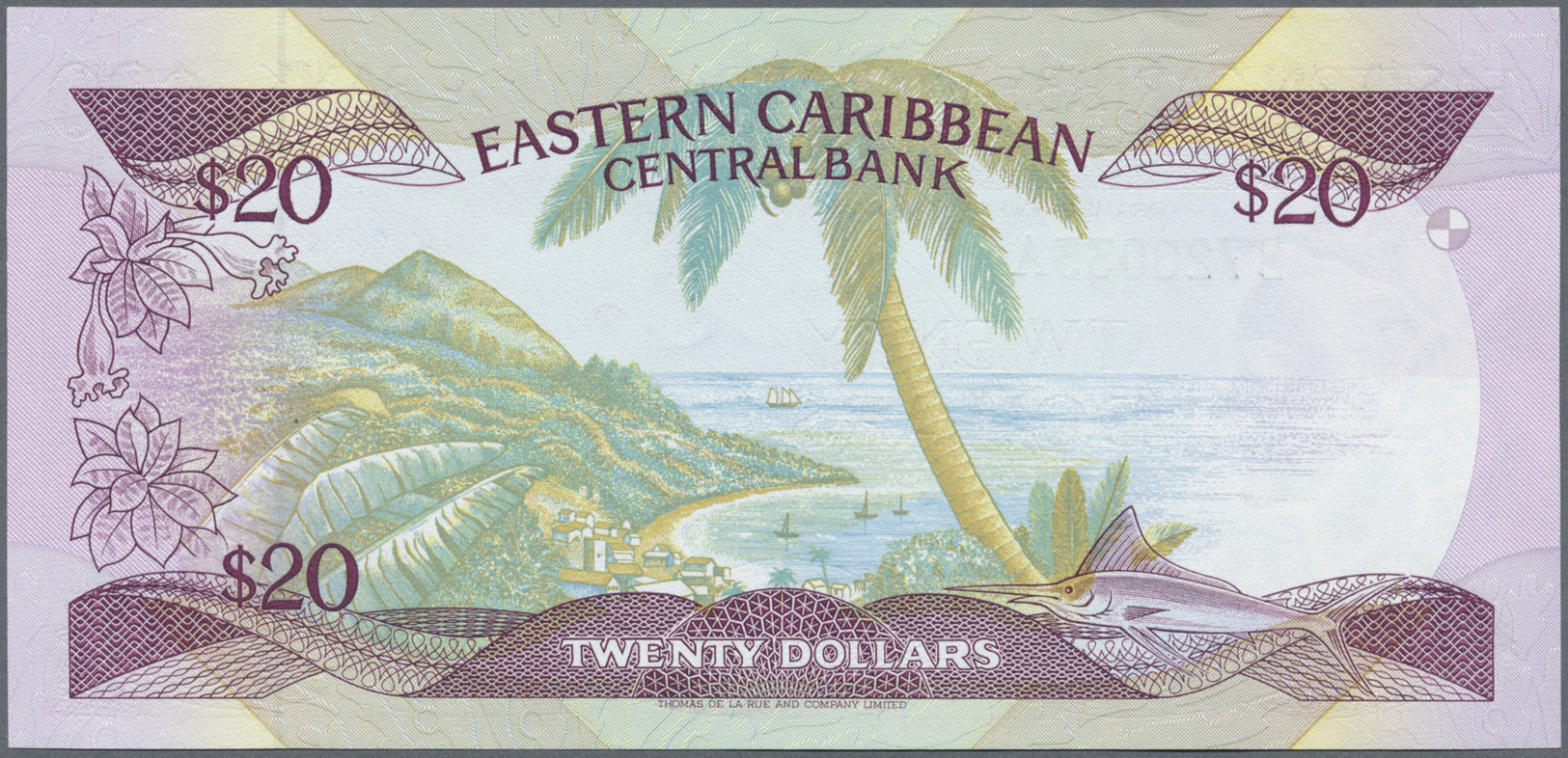 00672 East Caribbean States / Ostkaribische Staaten: 20 Dollars ND P. 24a In Condition: UNC. - East Carribeans