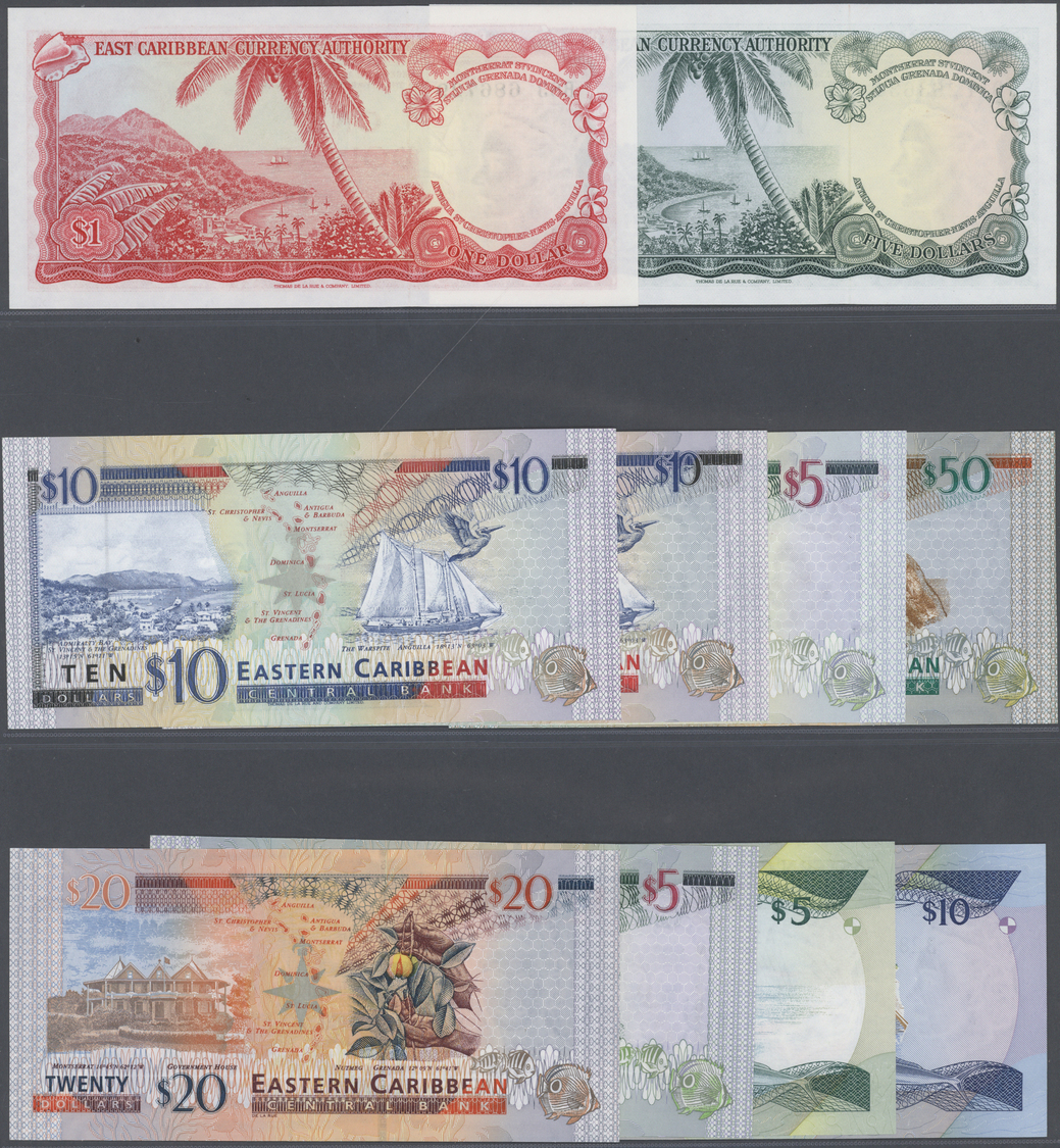 00674 East Caribbean States / Ostkaribische Staaten: Nice Lot Of 33 Banknotes From East Caribbean States Containing 2x 1 - Caraibi Orientale