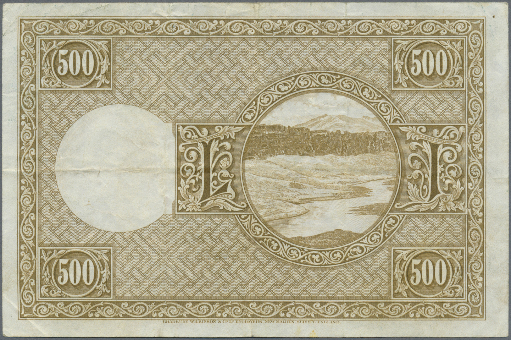 01025 Iceland / Island: 500 Kronur 1928 P. 36 In Used Condition With Several Folds, No Holes, 2 Minor Border Tears, Stil - Iceland