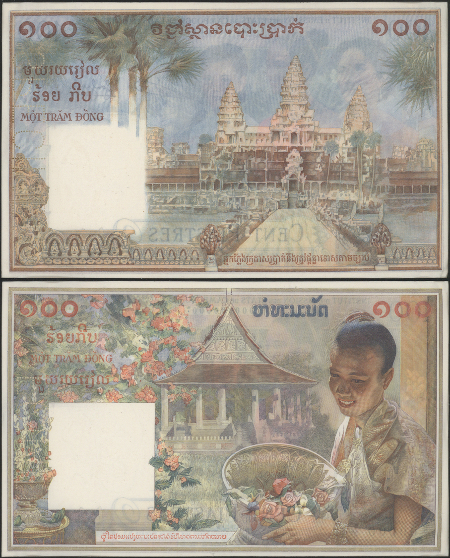 00857 French Indochina / Französisch Indochina: Rare Official Presentation Booklet From The "Institut D'Emission Des Eta - Indochina