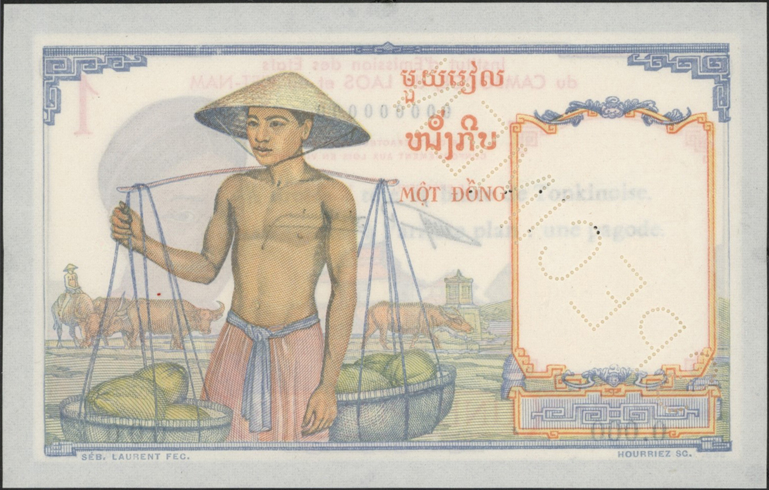 00857 French Indochina / Französisch Indochina: Rare official presentation booklet from the "Institut d'Emission Des Eta