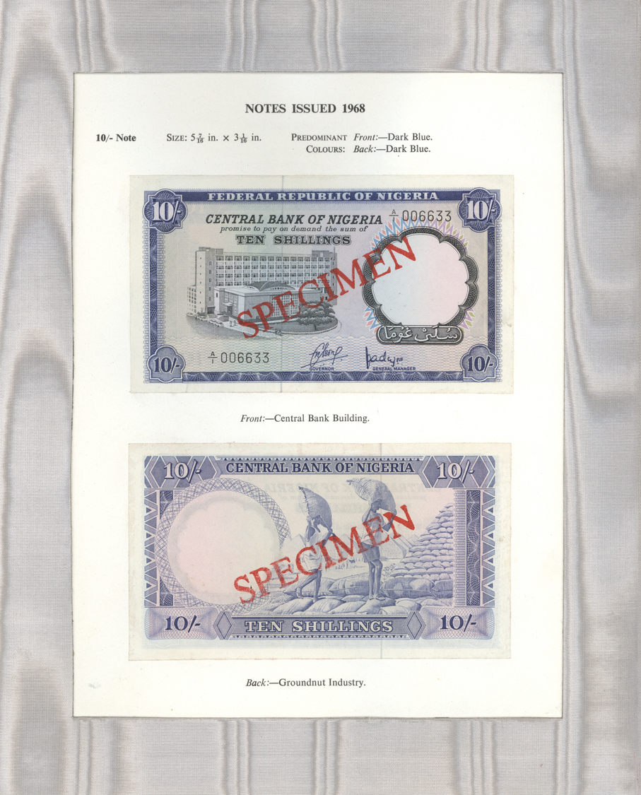 01867 Nigeria: Highly rare and hard to get presentation book of "The Central Bank of Nigeria" for its 20th anniversary c