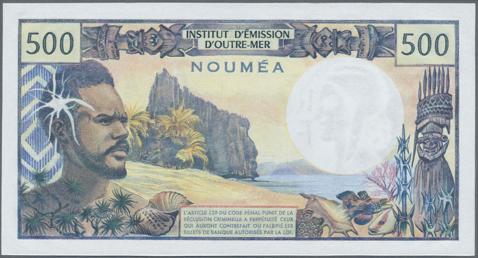01828 New Caledonia / Neu Kaledonien: Set Of 2 Notes 500 Francs ND P. 60, Both In Condition: UNC. (2 Pcs) - Nouméa (New Caledonia 1873-1985)