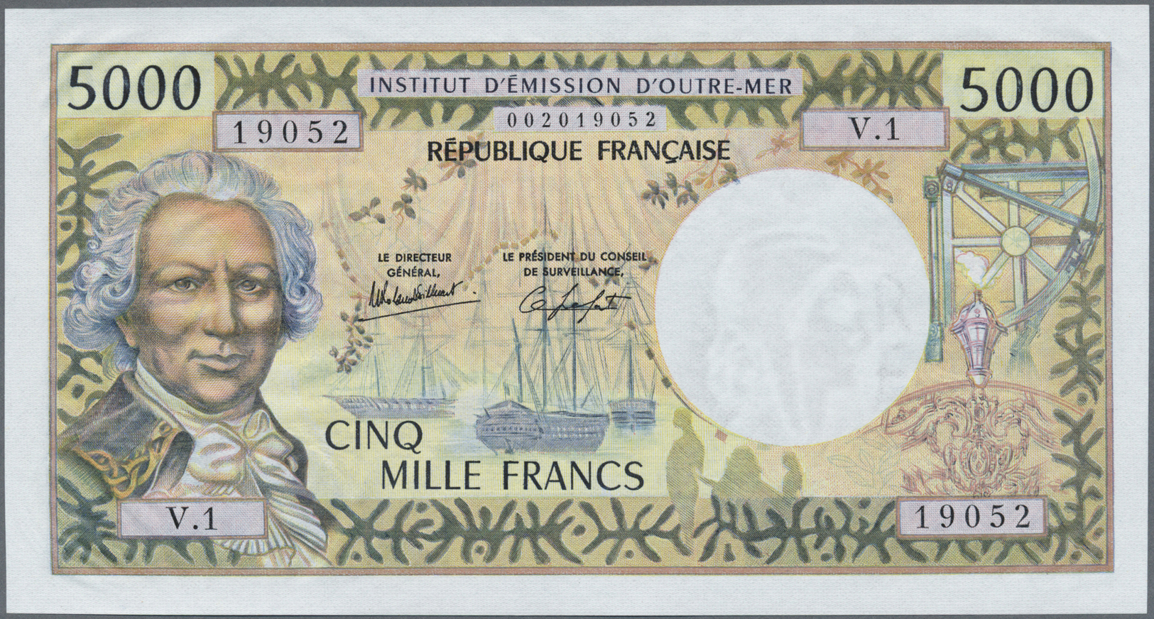 01829 New Caledonia / Neu Kaledonien: 5000 Francs ND P. 65c In Condition: UNC. - Nouméa (New Caledonia 1873-1985)