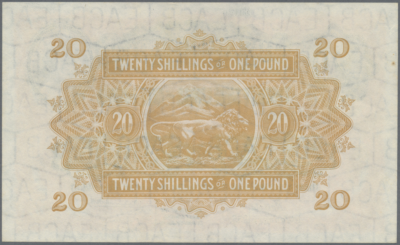 00667 East Africa / Ost-Afrika: 20 Shillings = 1 Pound 1955 QEII Portrait P. 35, Unfolded, Condition: AUNC. - Other - Africa