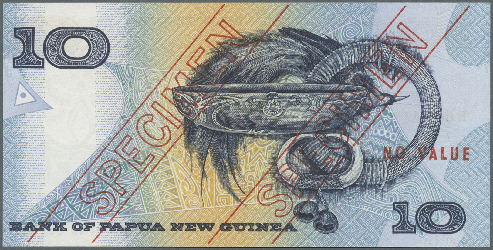 01942 Papua New Guinea: Set Of 2 Specimen Notes 10 And 50 Kina (ND1981-91) P. 9s, 11s, Both In Condition: UNC. (2 Pcs) - Papua New Guinea