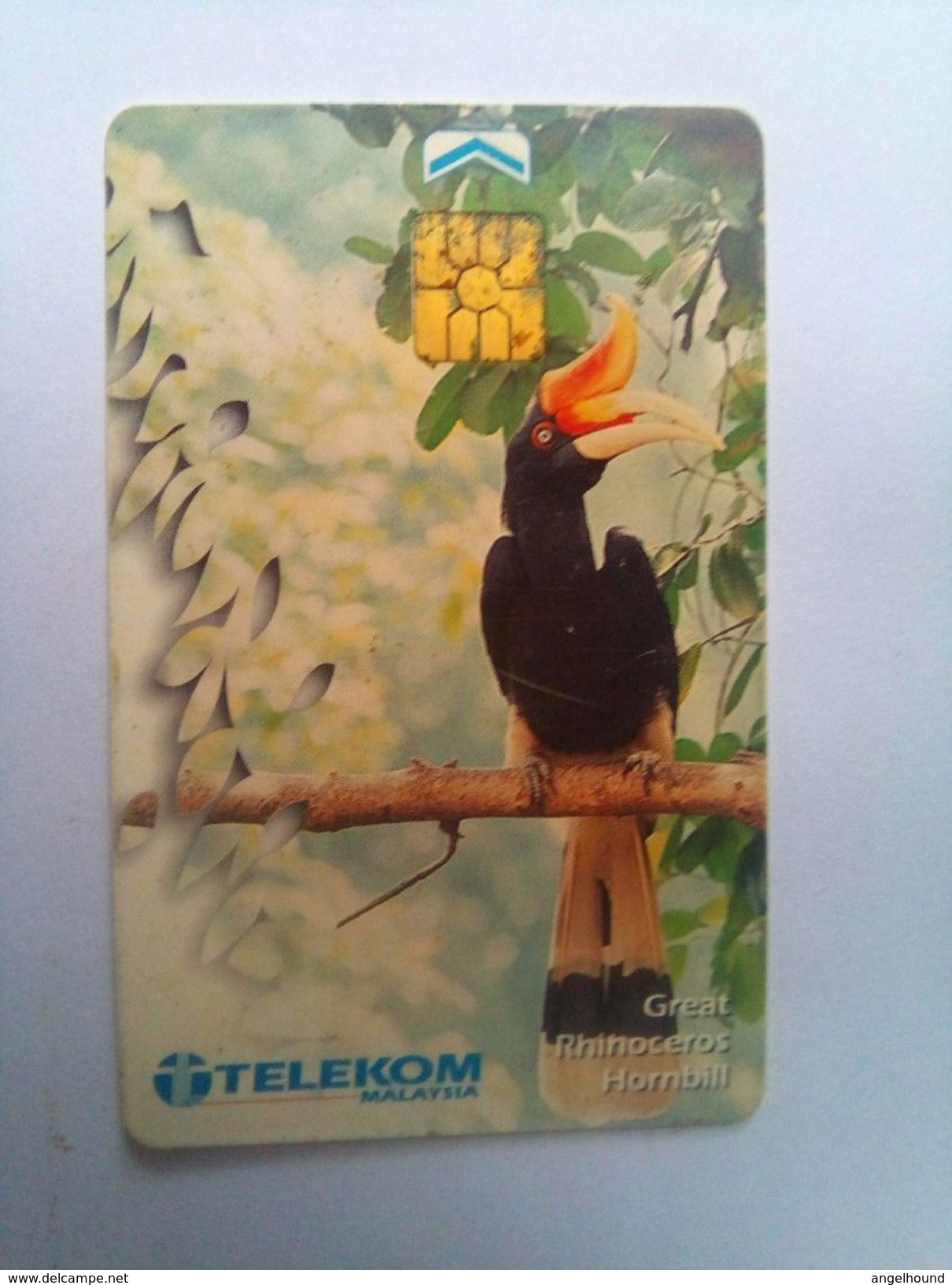 Malaysia Phonecard Great Rhinoceros Hornbill Chip RM10 - Autres & Non Classés