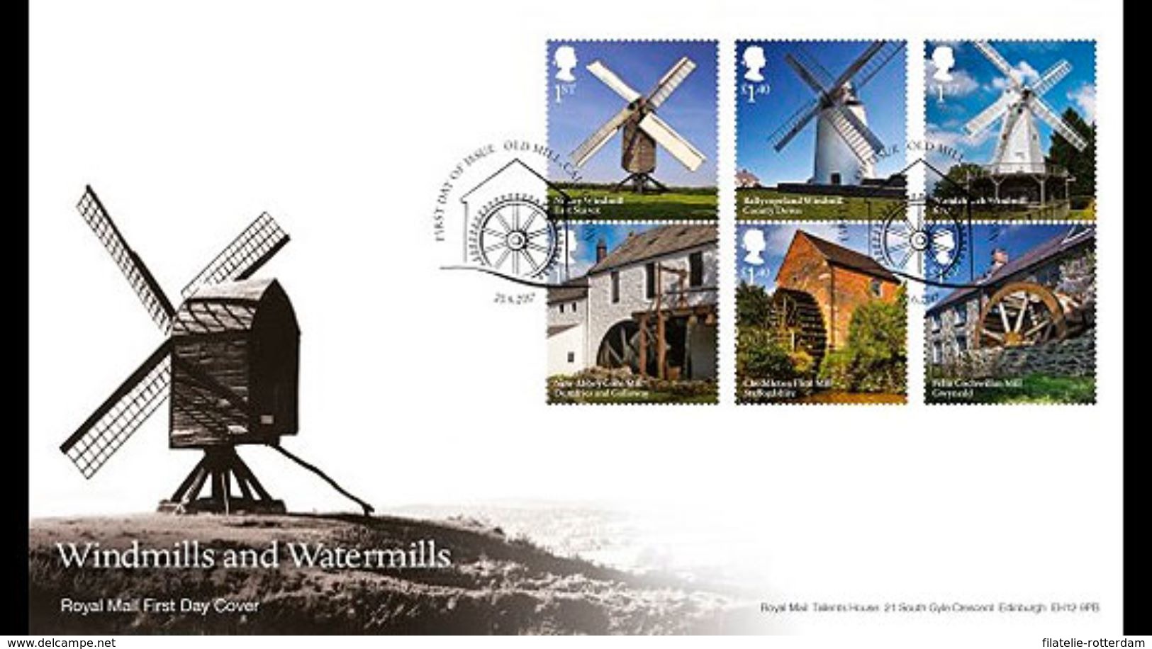 Groot-Brittannië / Great Britain - Postfris / MNH - FDC Windmolens 2017 - Ongebruikt