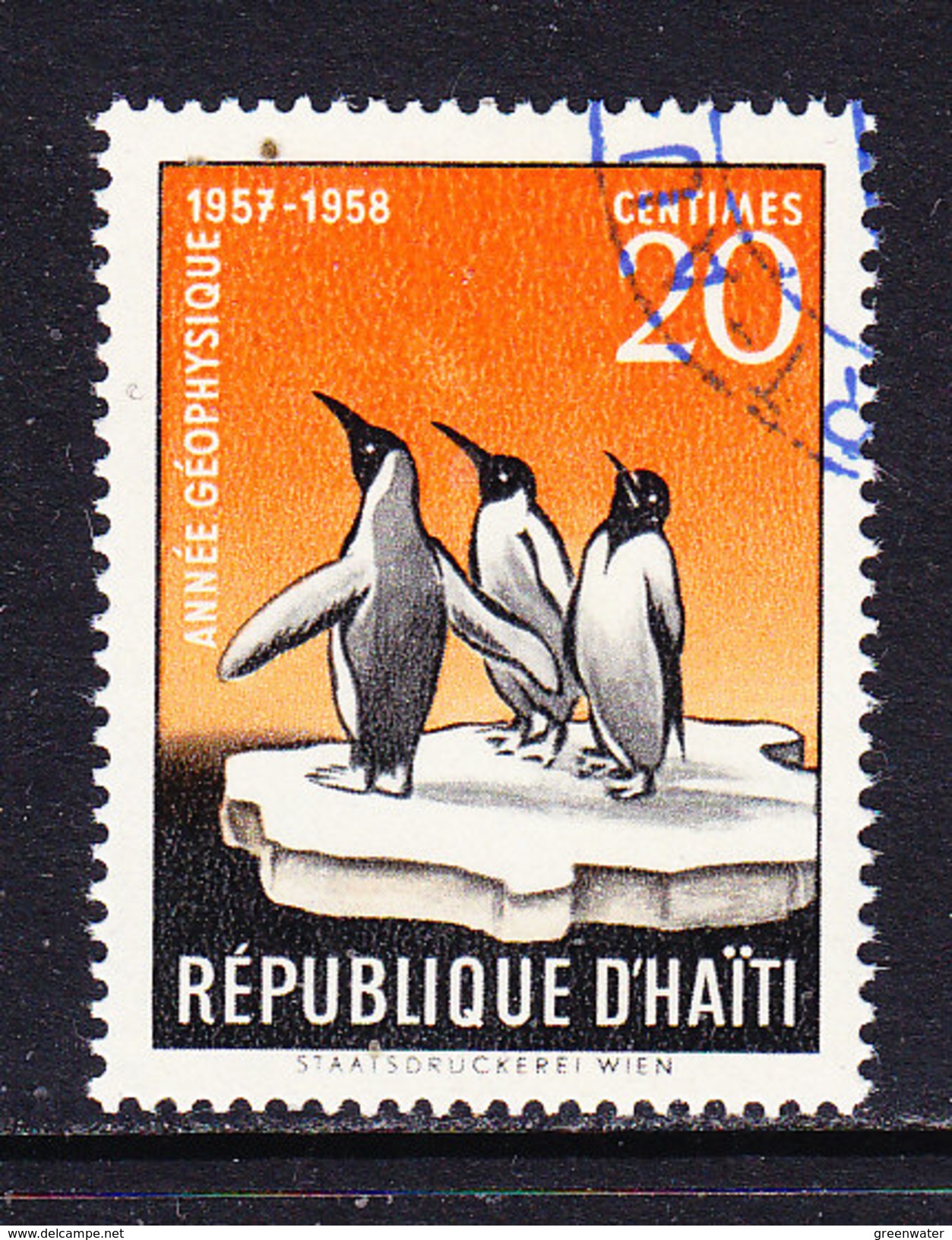 Haiti 1958 IGY / Penguins 1v Used (ANT114) - Andere & Zonder Classificatie