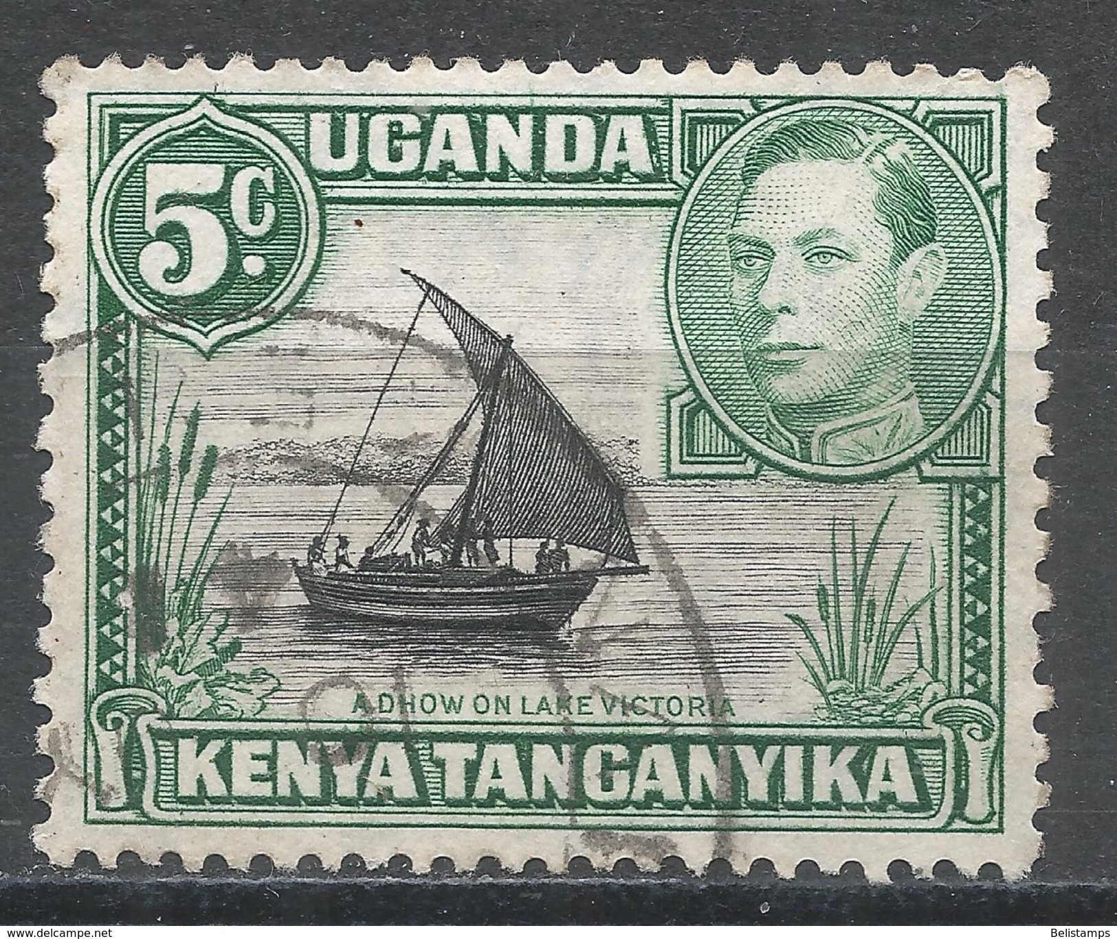 Kenya, Uganda & Tanzania 1938. Scott #67 (U) Dhow On Lake Victoria - Kenya, Ouganda & Tanzanie