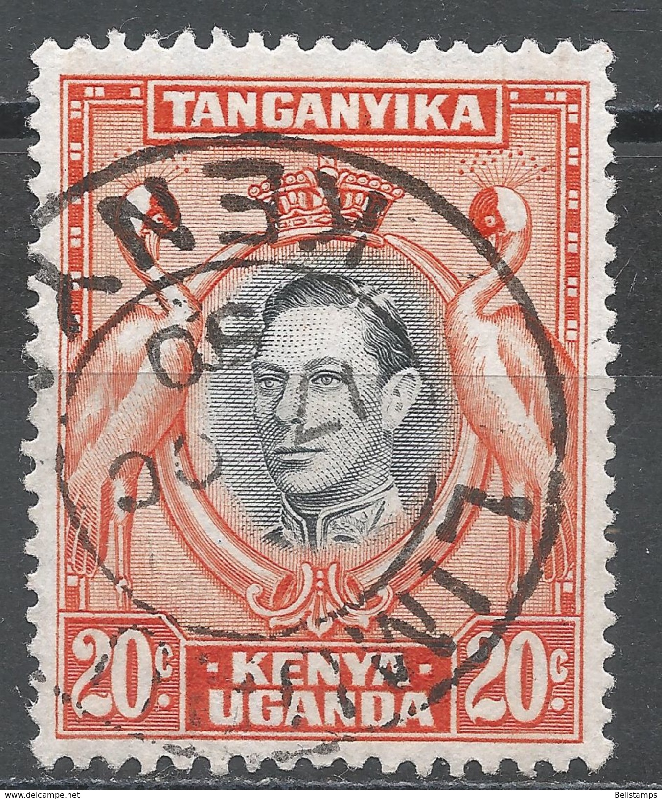 Kenya, Uganda & Tanzania 1942. Scott #74 (U) King George VI - Kenya, Ouganda & Tanzanie