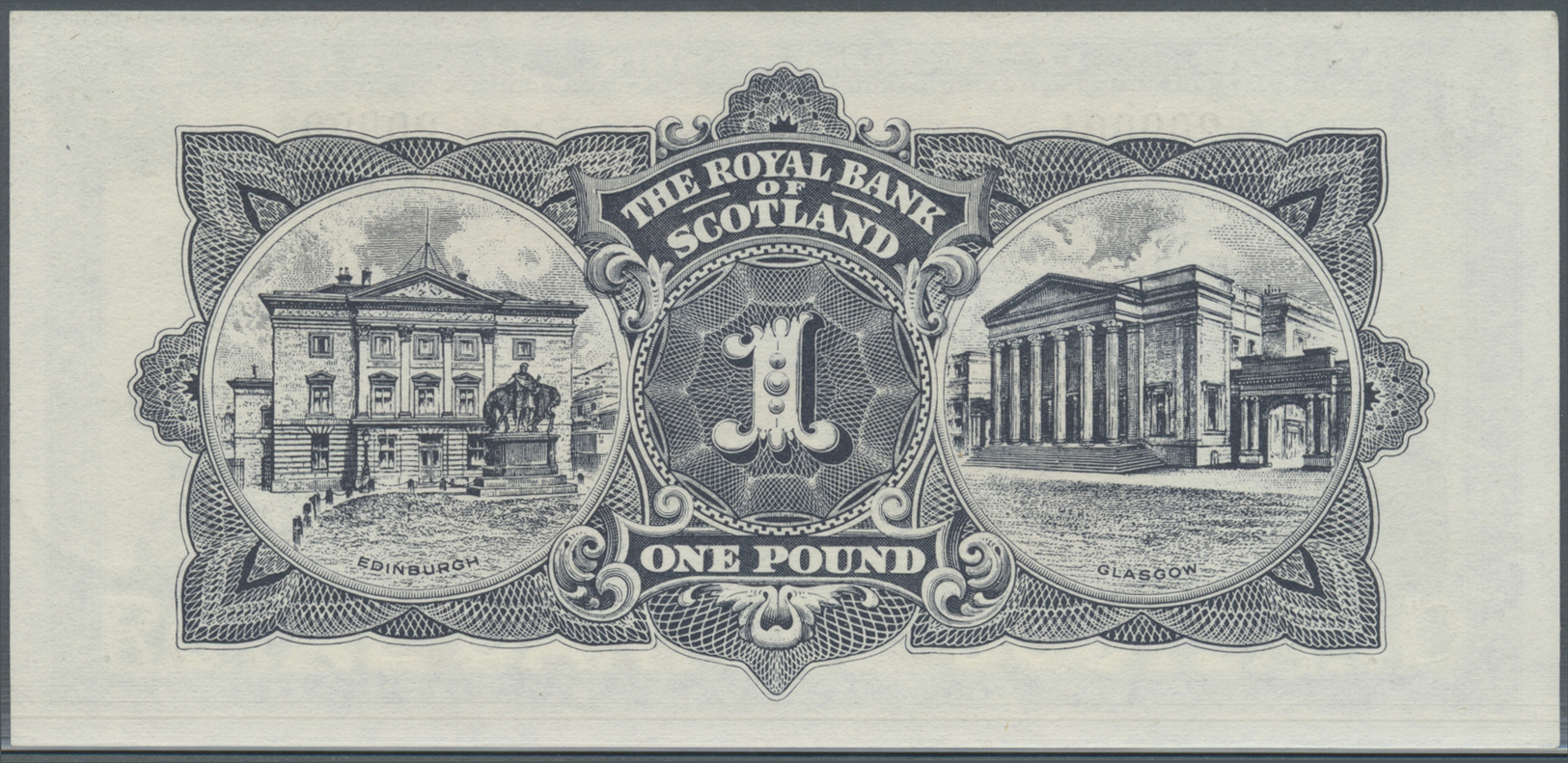 02869 Scotland / Schottland: 1 Pound 1966 P. 325b, One Light Dint At Right, Otherwise Perfect, Condition: AUNC+. - Autres & Non Classés
