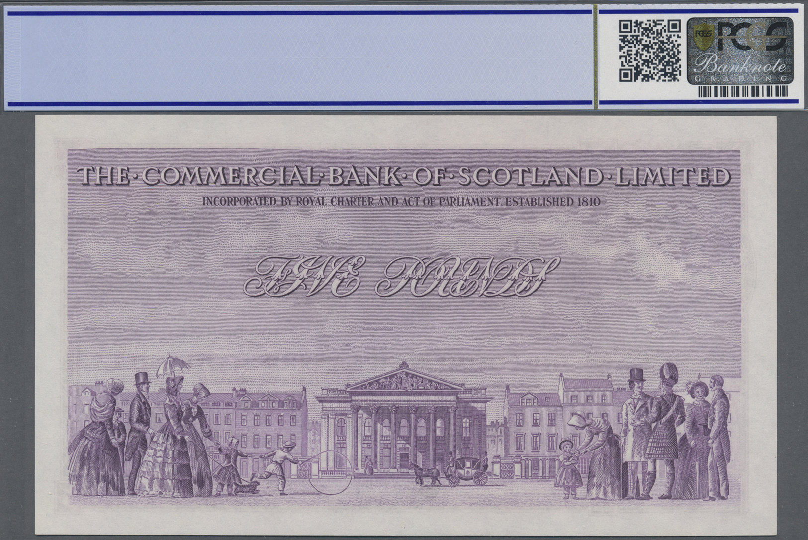 02876 Scotland / Schottland: The Commercial Bank Of Scotland 5 Pounds 1952, P.S333 In Excellent, Almost Perfect Conditio - Autres & Non Classés