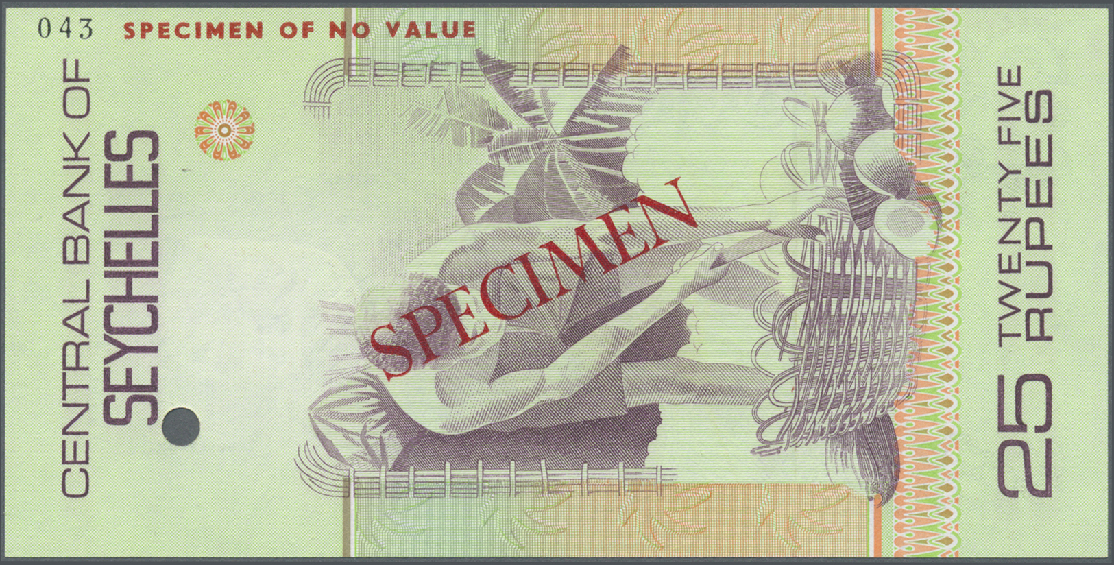 02899 Seychelles / Seychellen: 25 Rupees ND Specimen Proof P. 29s In Condition: UNC. - Seychelles
