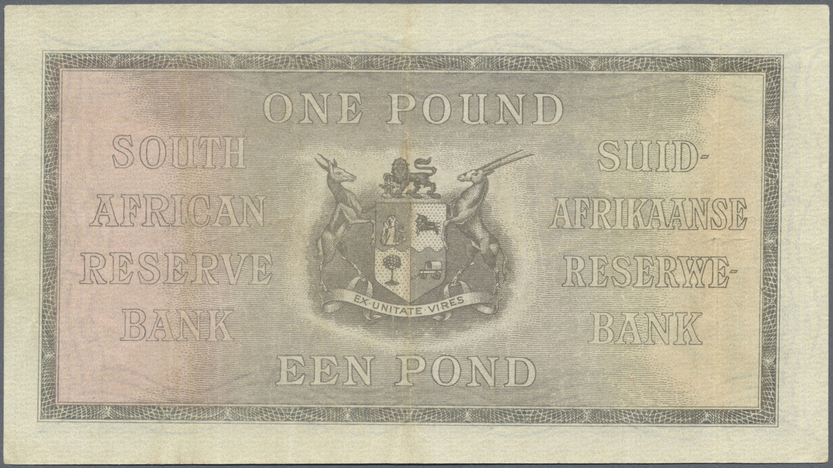 02946 South Africa / Südafrika: 1 Pound 1938 P. 84d, Light Handling In Paper, No Strong Folds, Condition: VF+. - Afrique Du Sud