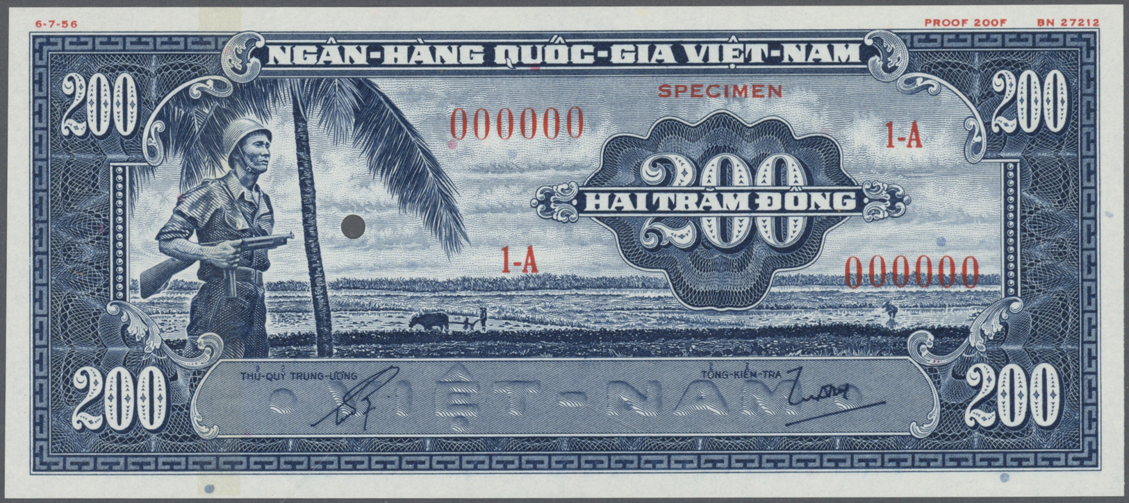 02967 South Vietnam / Süd Vietnam: Large Set Of 11 Separately Printed Front And Back Side Proofs (total 22 Proofs Font & - Viêt-Nam