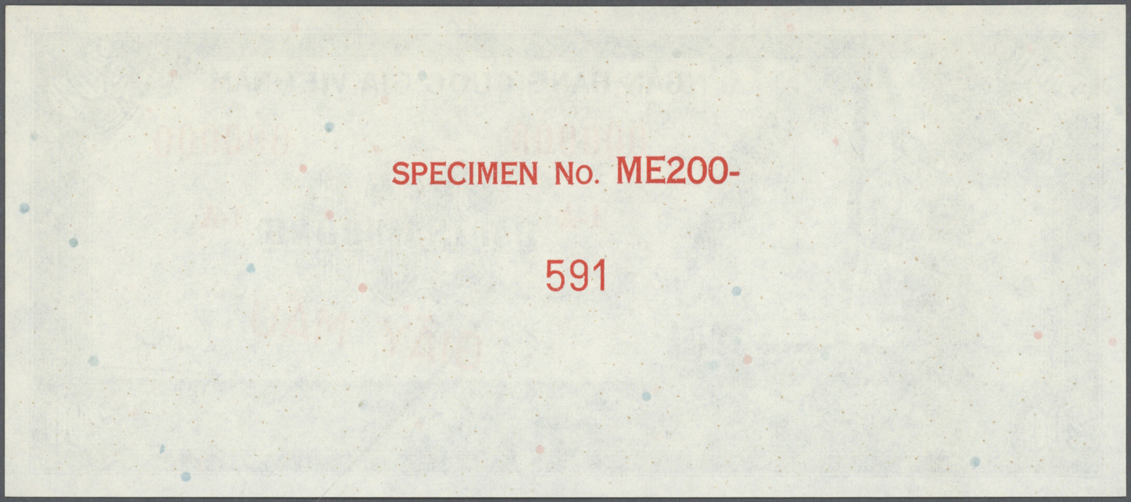 02967 South Vietnam / Süd Vietnam: large set of 11 separately printed front and back side proofs (total 22 proofs font &