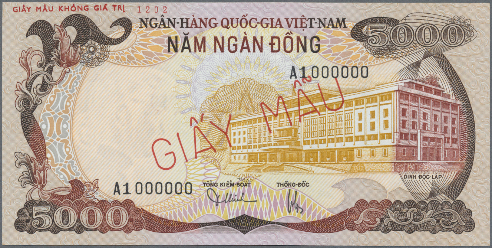 02972 South Vietnam / Süd Vietnam: 50.000 Dong ND P. 35A SPECIMEN, In Condition: UNC. - Viêt-Nam