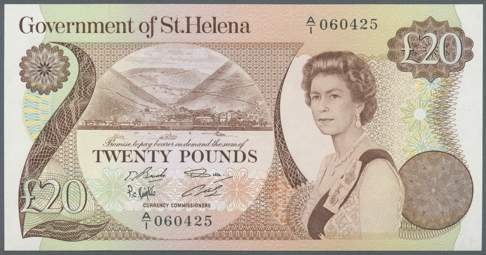 03018 St. Helena: 20 Pounds ND(1981-86) P. 10, In Condition: UNC. - Sainte-Hélène