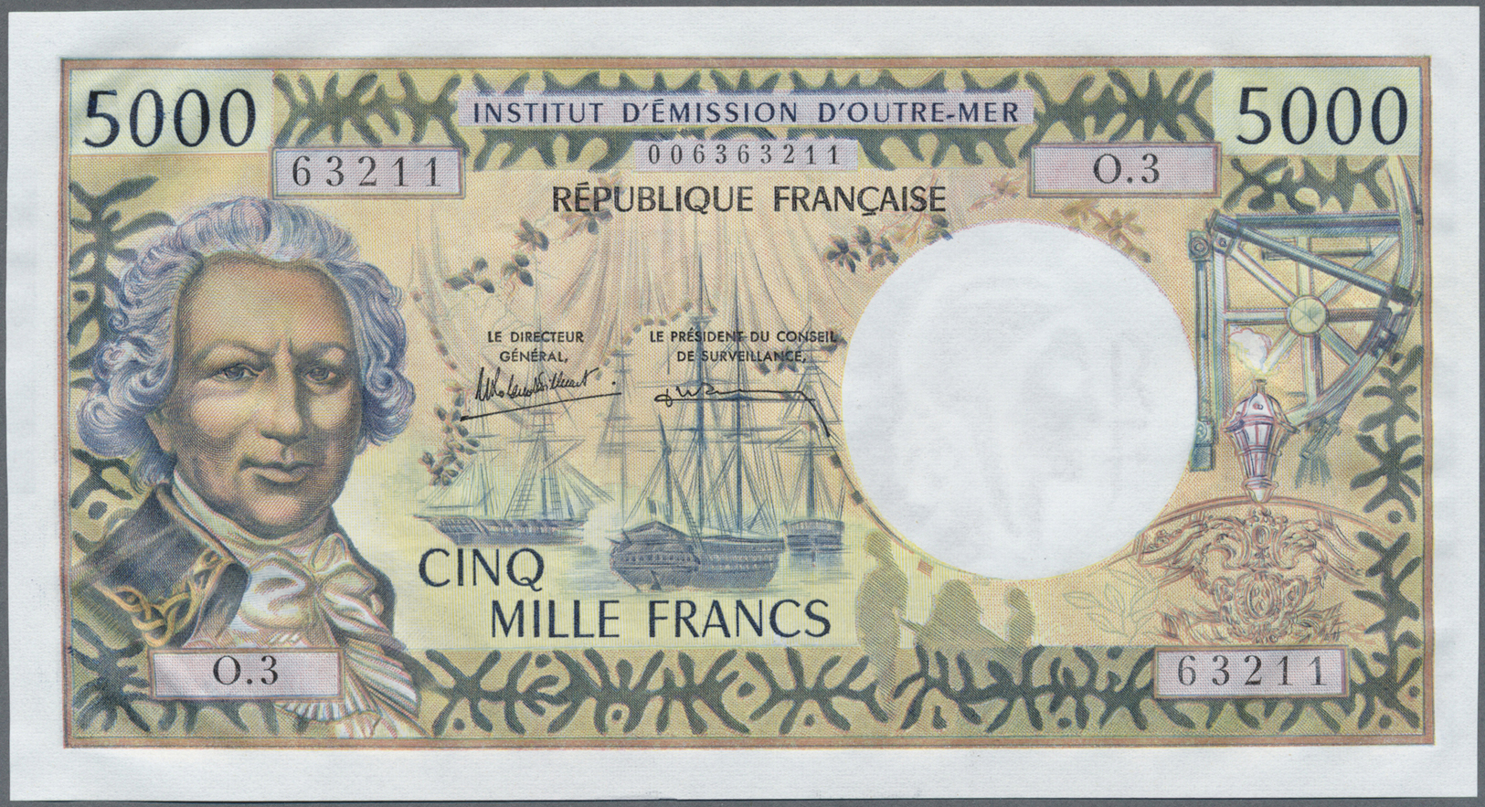 03075 Tahiti: 5000 Francs ND P. 28d In Condition: UNC. - Autres - Océanie