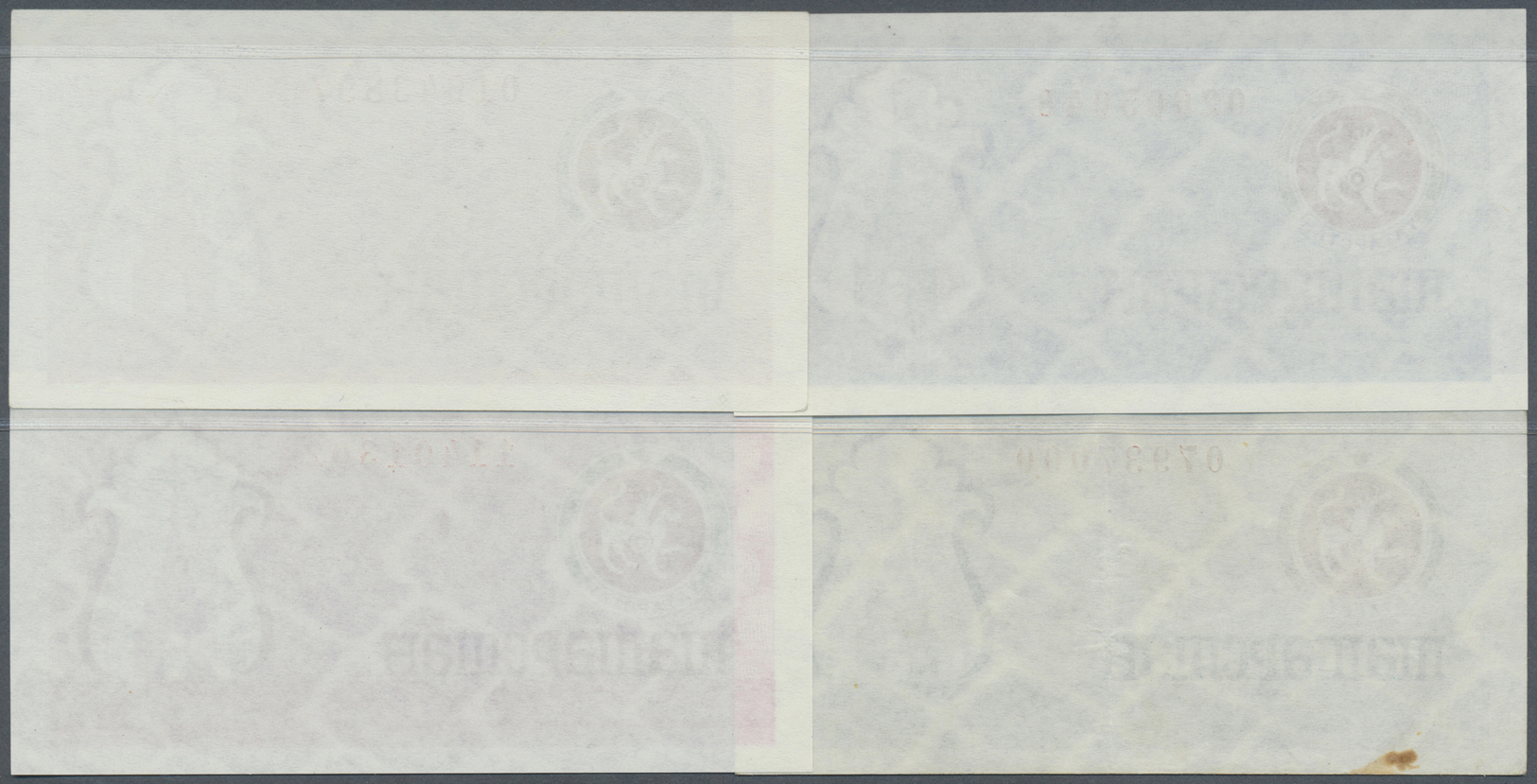 03082 Tatarstan: Set With 4 X 100 Rubles ND(1993) Of The First Currency Issue, P.6a,b,c,d, In Uncirculated Condition Exc - Tatarstan