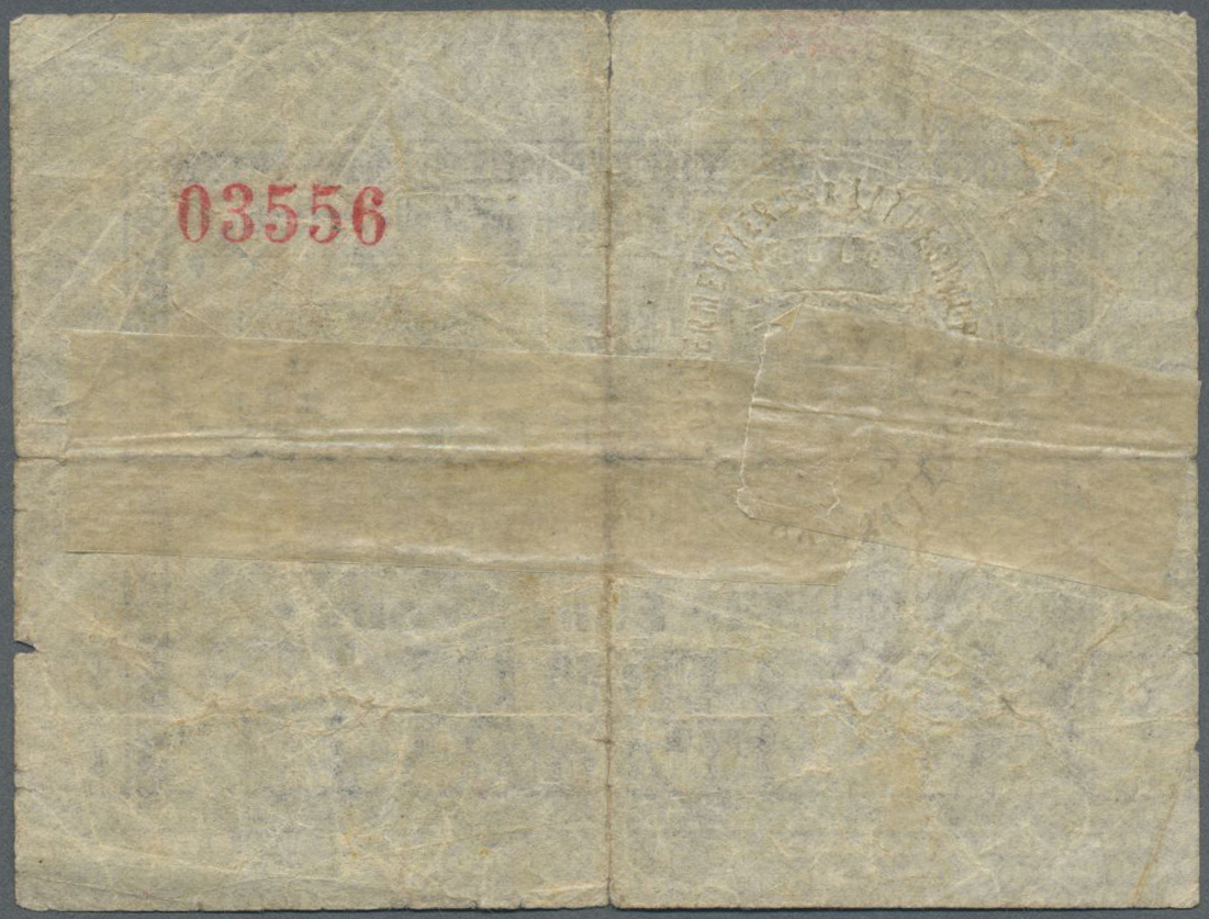 03382 Ukraina / Ukraine: Magistrat Der Stadt Czernovitz, 5 Kronen ND(1914) K.14.1.4, Torn And Taped Horizontally On Back - Ukraine