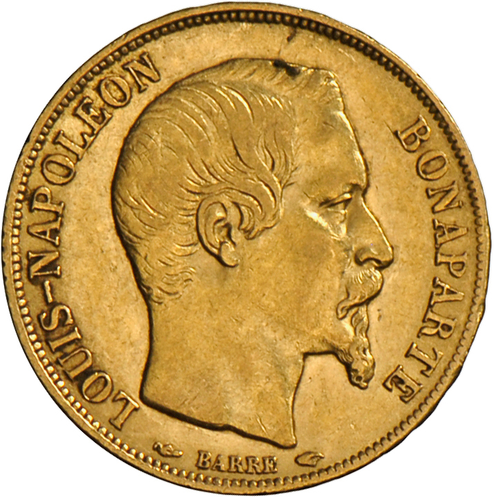 05683 Frankreich - Anlagegold: Lot 14 X 20 Franc 1852 - 1866 (KM 774/781/801), Gold 900/1000; 6,45g. Sehr Schön. - Autres & Non Classés