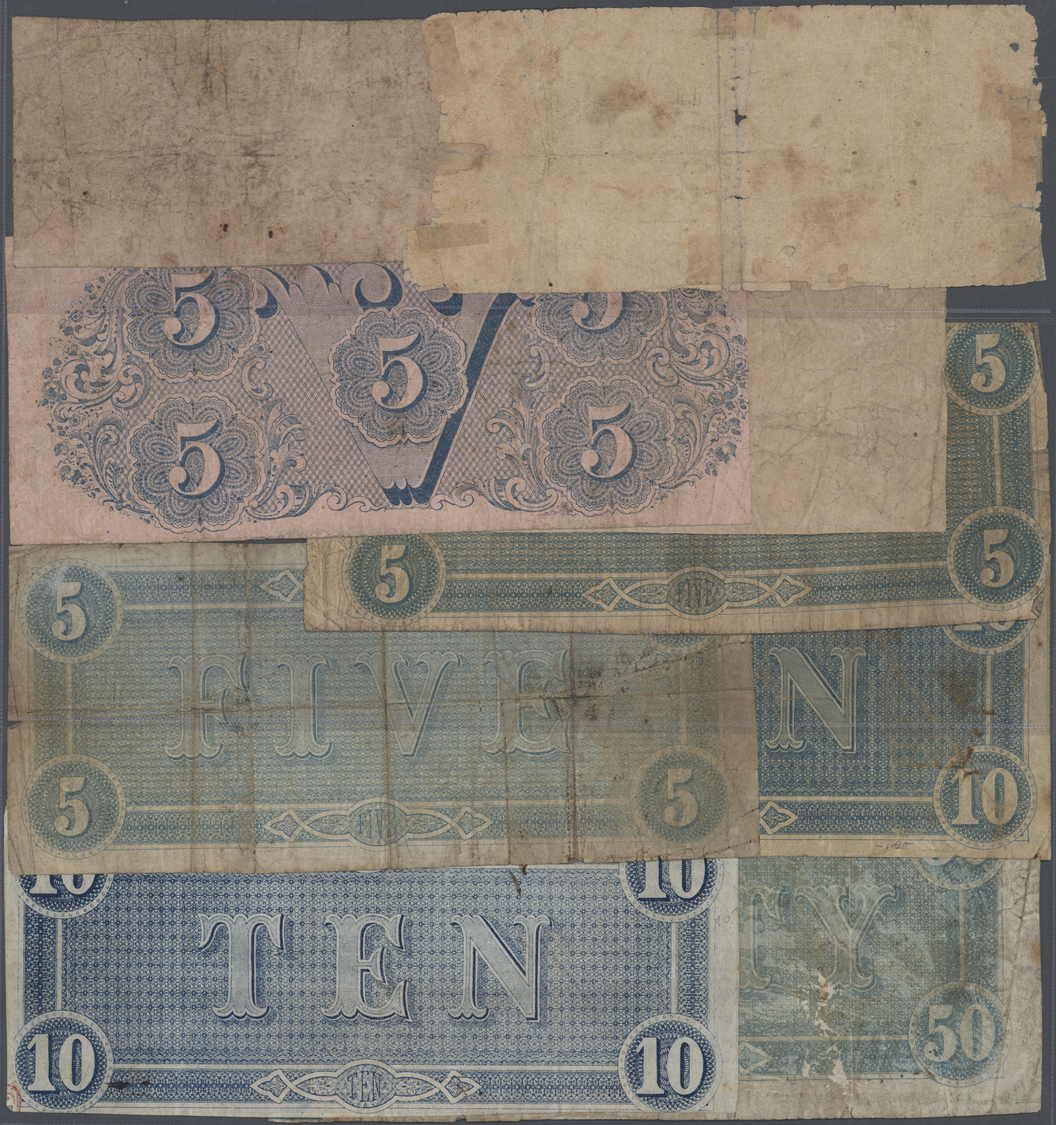 03405 United States Of America - Confederate States: Highly Rare Set With 9 Banknotes Confederate States From 1862 Till - Devise De La Confédération (1861-1864)