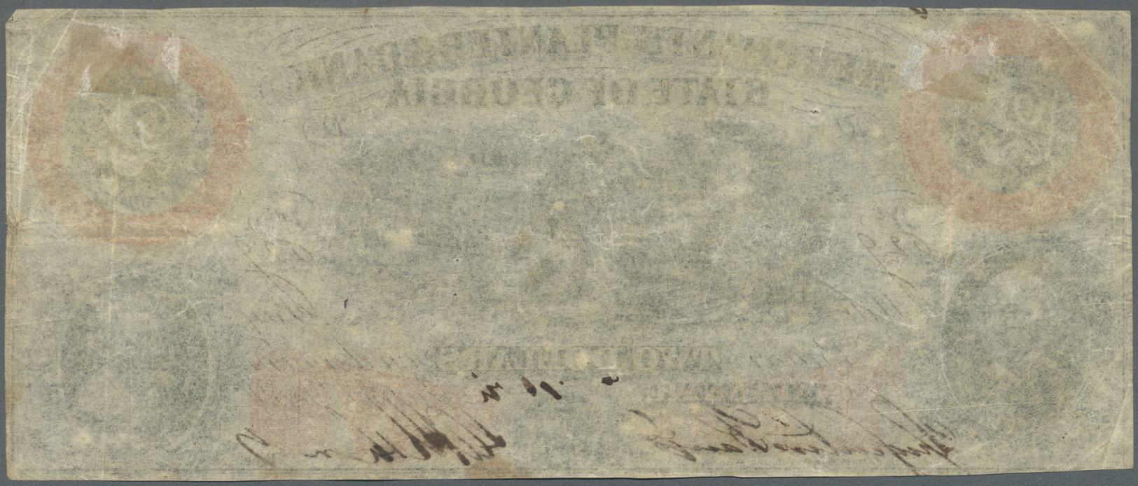 03432 United States Of America: Georgia, The Merchants And Planters Bank 2 Dollars 1859, P.NL, Several Folds And Creases - Autres & Non Classés