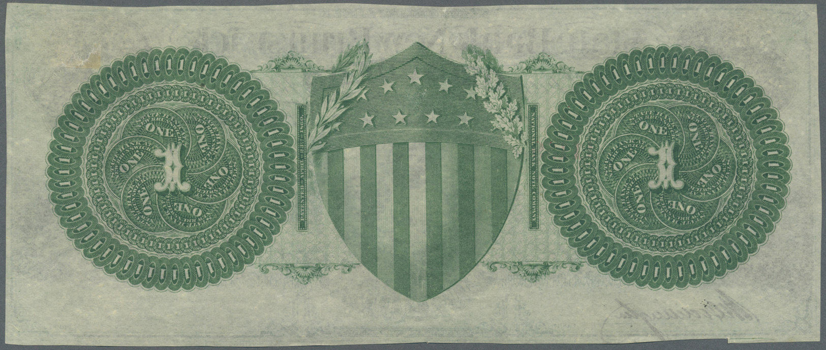 03436 United States Of America: New Jersey, State Bank At New Brunswick 1 Dollar 18xx Remainder, P.NL, Hand Cut From The - Autres & Non Classés