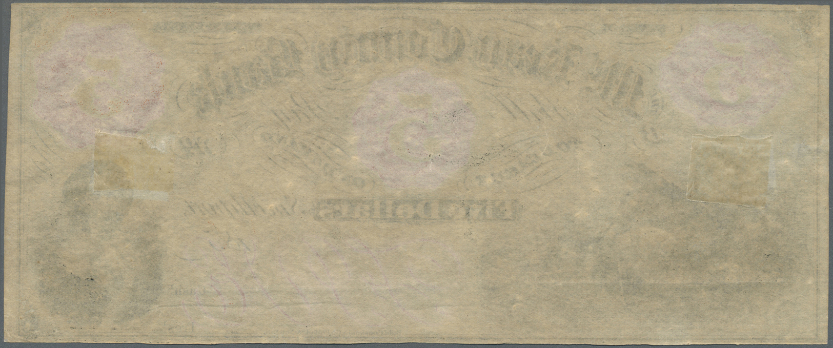 03441 United States Of America: Pennsylvania, The Mc Kean County Bank 5 Dollars 185x Remainder Without Date, Serial And - Autres & Non Classés