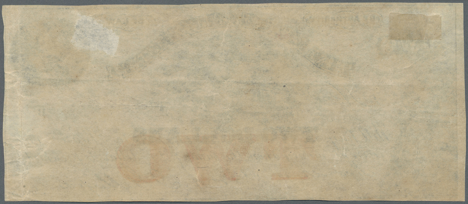 03449 United States Of America: Mississippi, 2 Dollars May 1st 1864, P.NL, Lightly Toned Paper With Several Folds, Trace - Autres & Non Classés