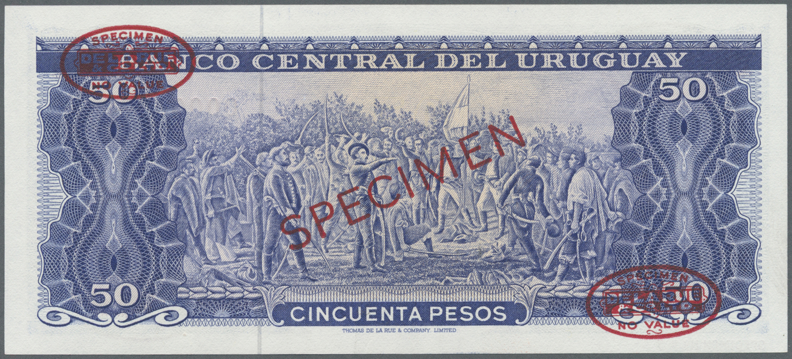 03475 Uruguay: 50 Pesos 1967 Specimen P. 46s In Condition: UNC. - Uruguay