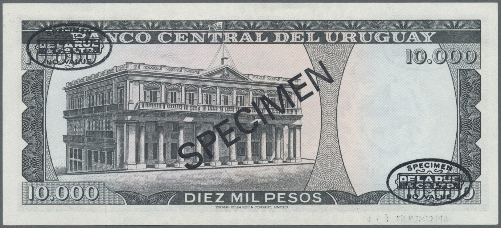 03477 Uruguay: 10.000 Pesos 1967 Specimen P. 51cs In Condition: AUNC. - Uruguay