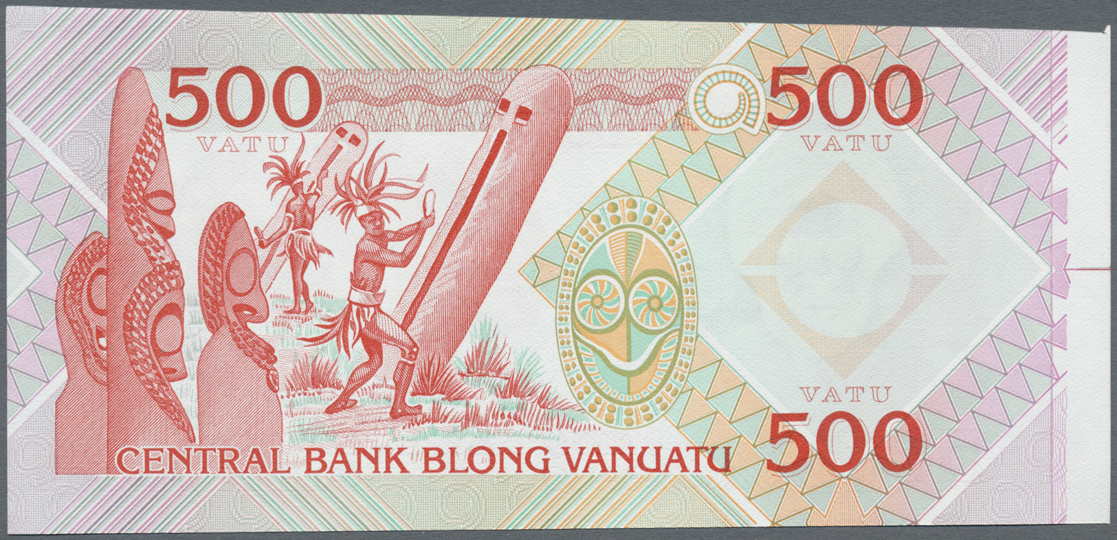 03483 Vanuatu: 500 Vatu ND Proof Print P. 2p, With Border Piece In Condition: UNC. - Vanuatu