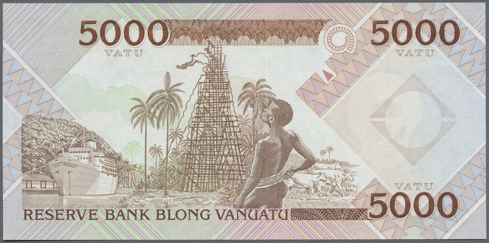 03485 Vanuatu: 5000 Vatu ND P. 4 In Condition: UNC. - Vanuatu