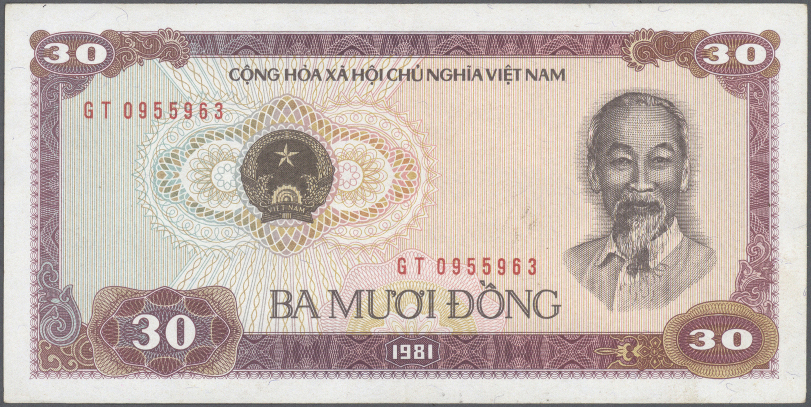 03501 Vietnam: Set Of 72 Banknotes Containing 18x 30 Dong 1981 P. 78, 21x 50 Dong 1985 P. 85A And 33x 500 Dong 1985 P. 8 - Viêt-Nam