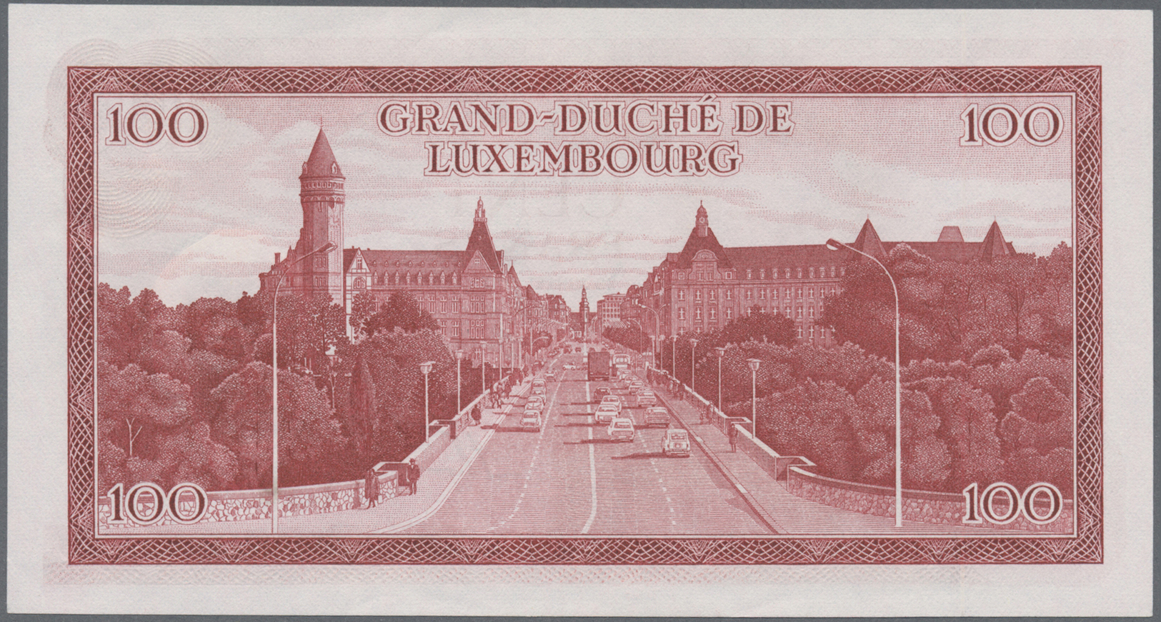 03553 Luxembourg: Set Of 4 Notes 3x Different Issues Francs 1970/80 (in Used Condition) P. 56-58 And A Notgeld Note 20 M - Luxembourg