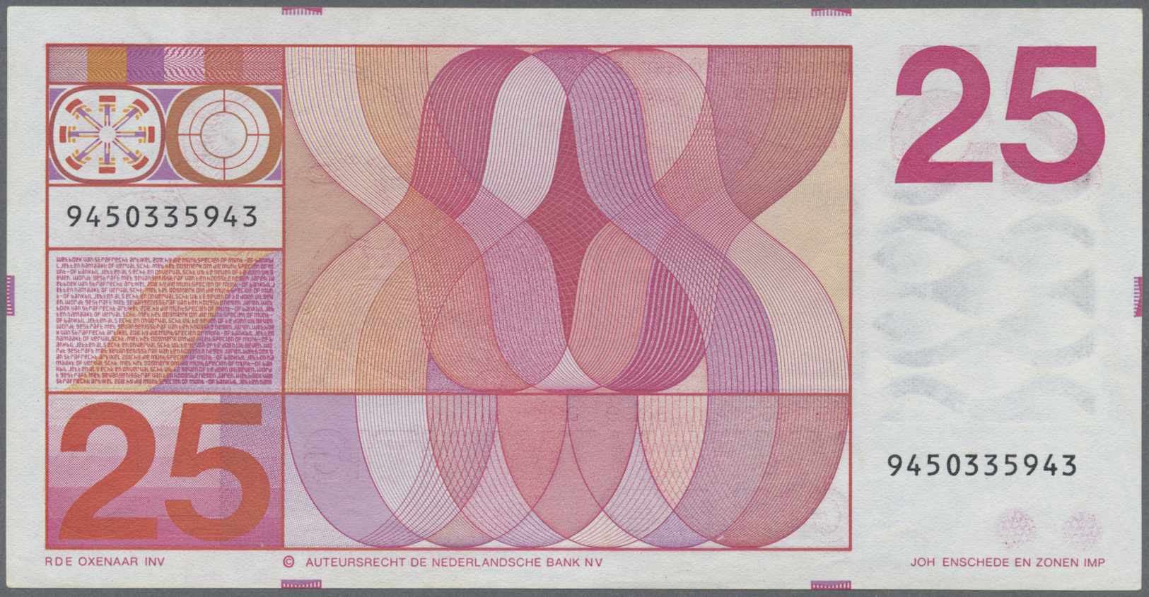 03558 Netherlands / Niederlande: Set Of 3 Banknotes 5 To 25 Fulden 1968/73 P. 91, 92, 95, All In Condition: UNC. (3 Pcs) - Autres & Non Classés