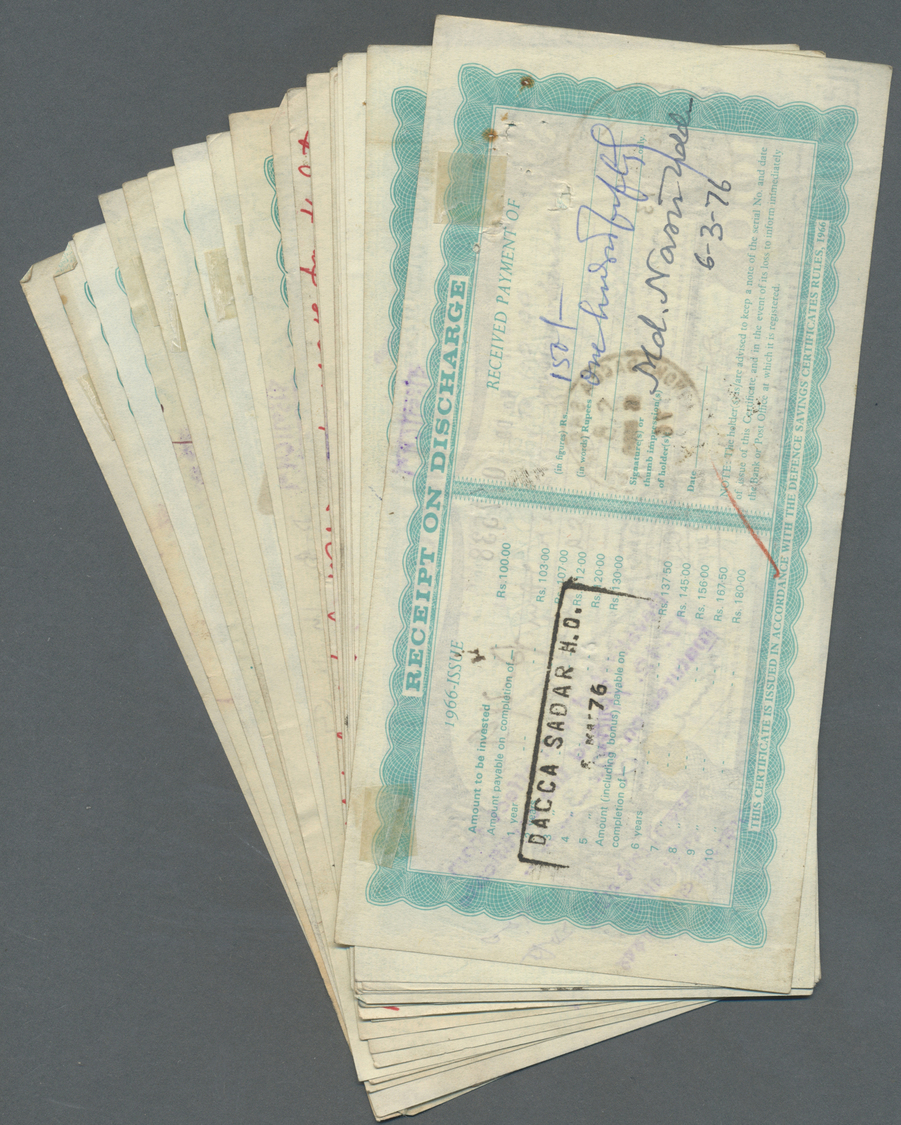 03616 Bangladesh: 1972/2011 (ca.), ex Pick 6-53, quantity lot with 863 Banknotes in good to mixed quality, sorted and cl