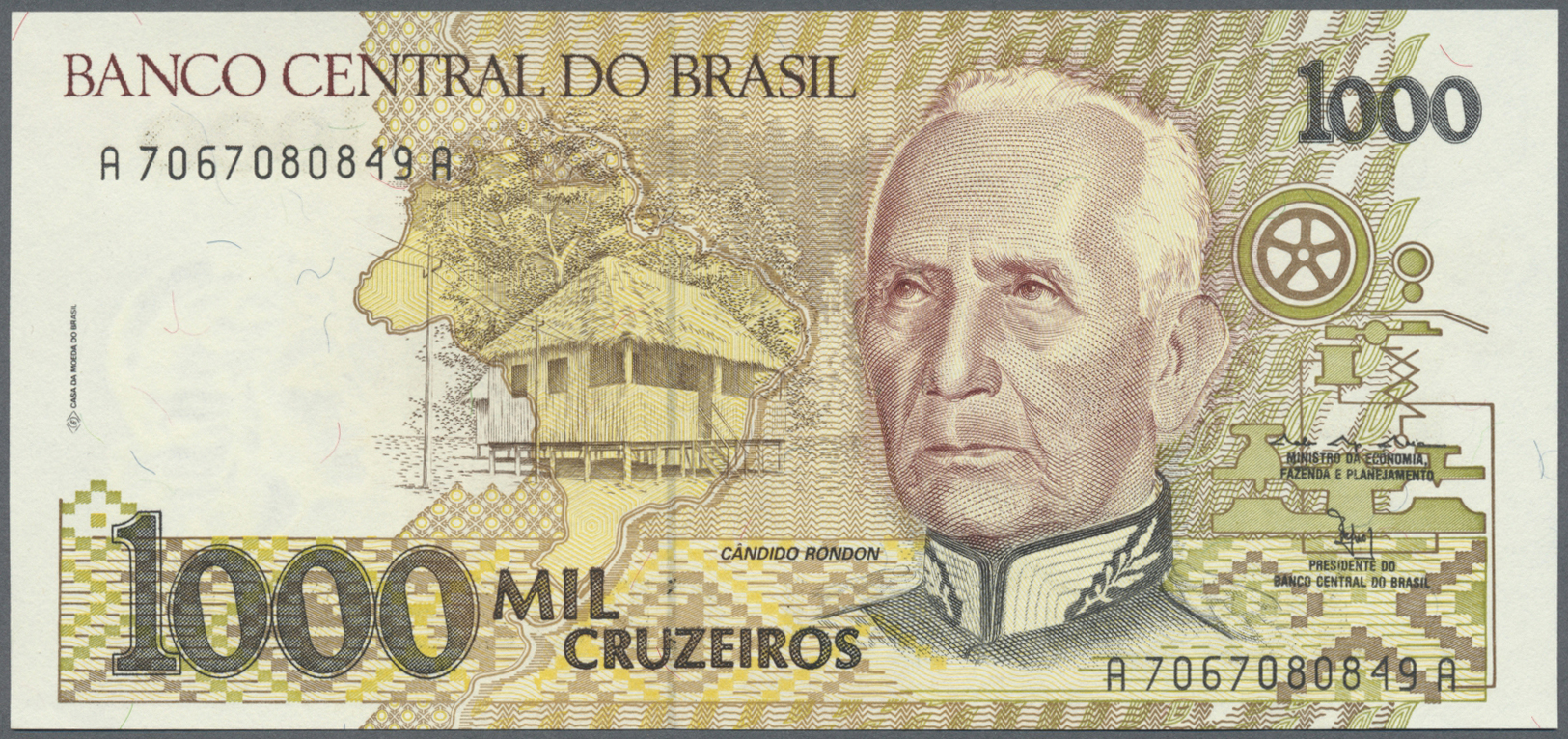 03625 Brazil / Brasilien: 1981/1993 (ca.), Ex Pick 201-133, Quantity Lot With 596 Banknotes In Good To Mixed Quality, So - Brésil
