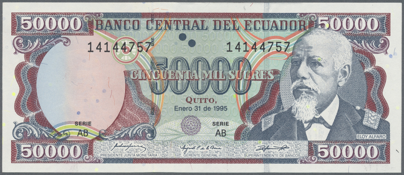 03649 Ecuador: 1953/1999 (ca.), Lot With 652 Banknotes, Some In Quantity, In Good To Mixed Quality, Sorted And Classifie - Equateur