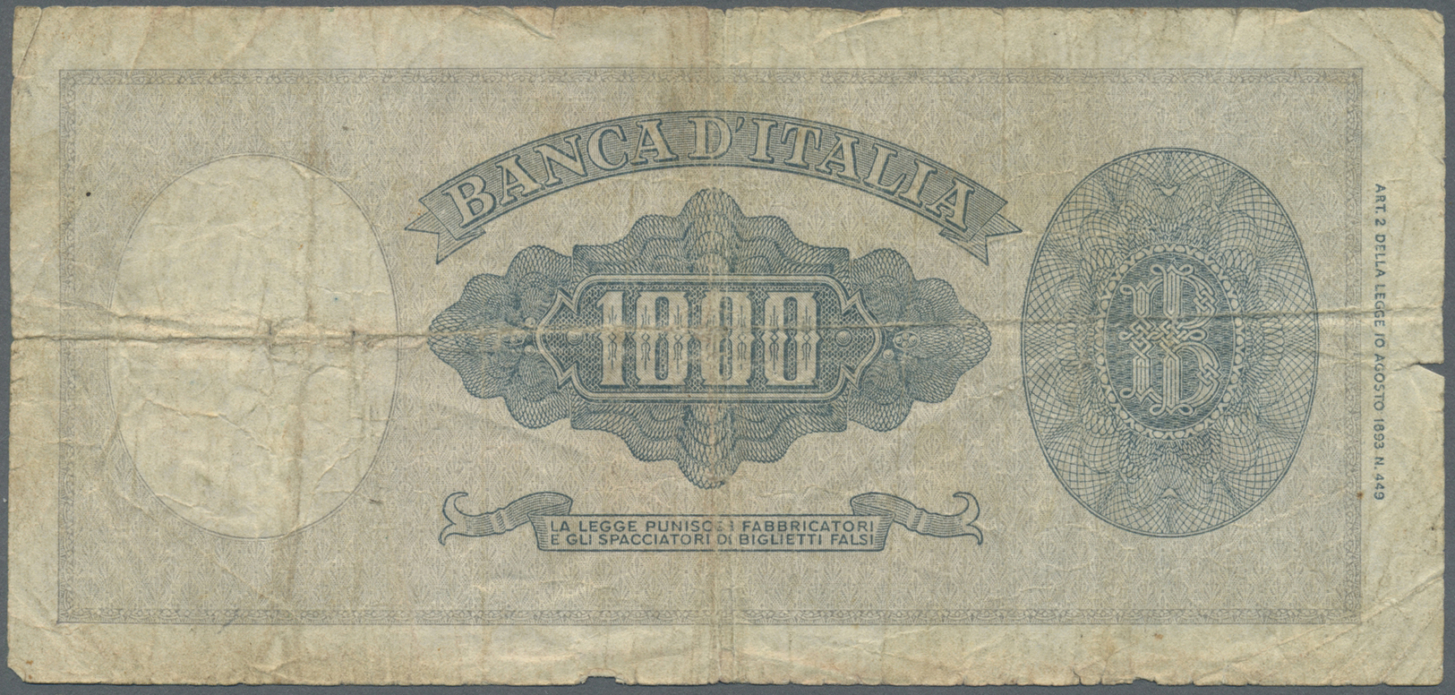 03682 Italy / Italien: Set Of 12 Notes, All REPLACEMENT Notes, Containing 1000 Lire 1948 Letter "W" P. 88ar (VG), 100 Li - Autres & Non Classés