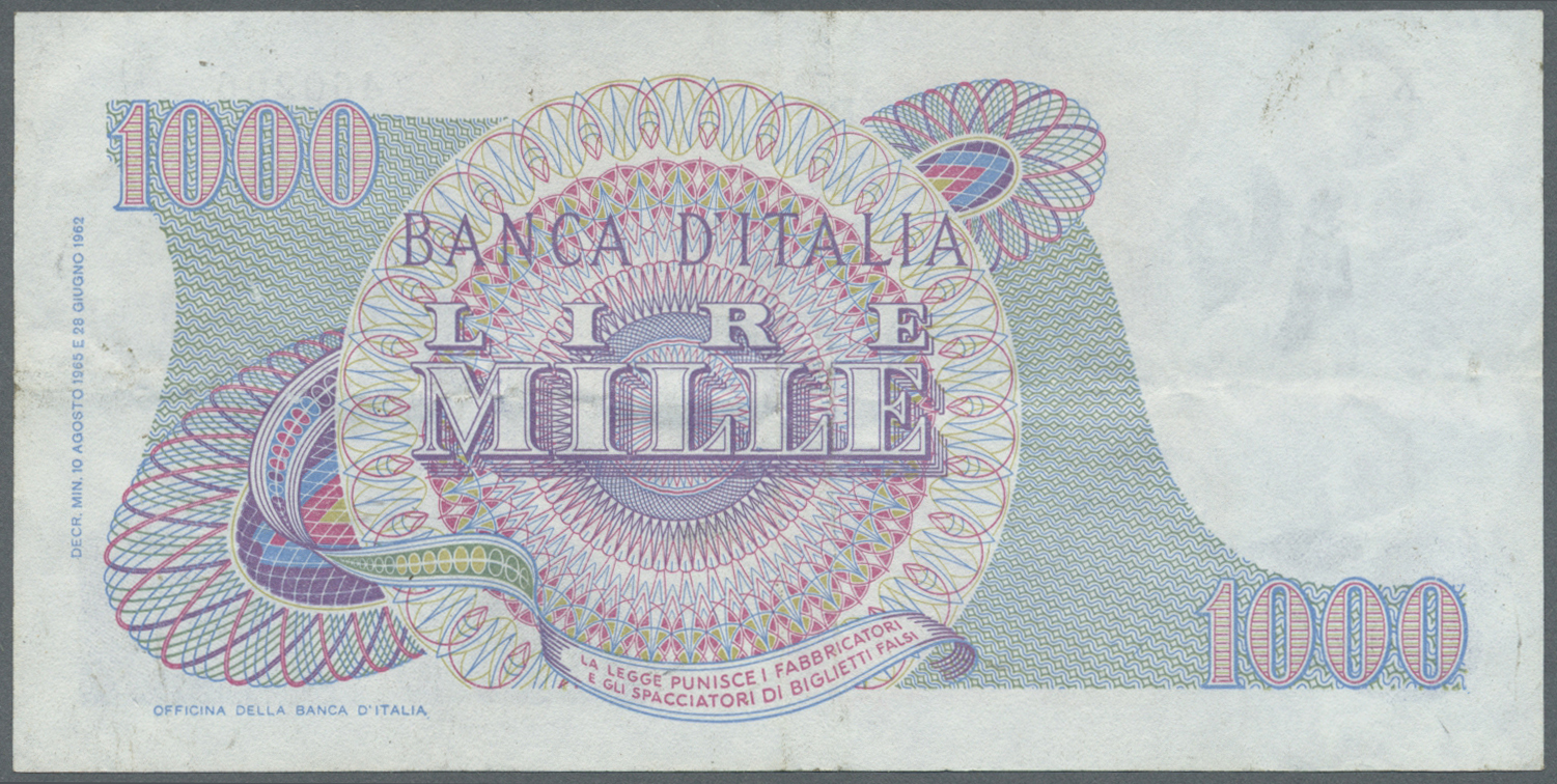 03682 Italy / Italien: Set of 12 notes, all REPLACEMENT notes, containing 1000 Lire 1948 letter "W" P. 88ar (VG), 100 Li