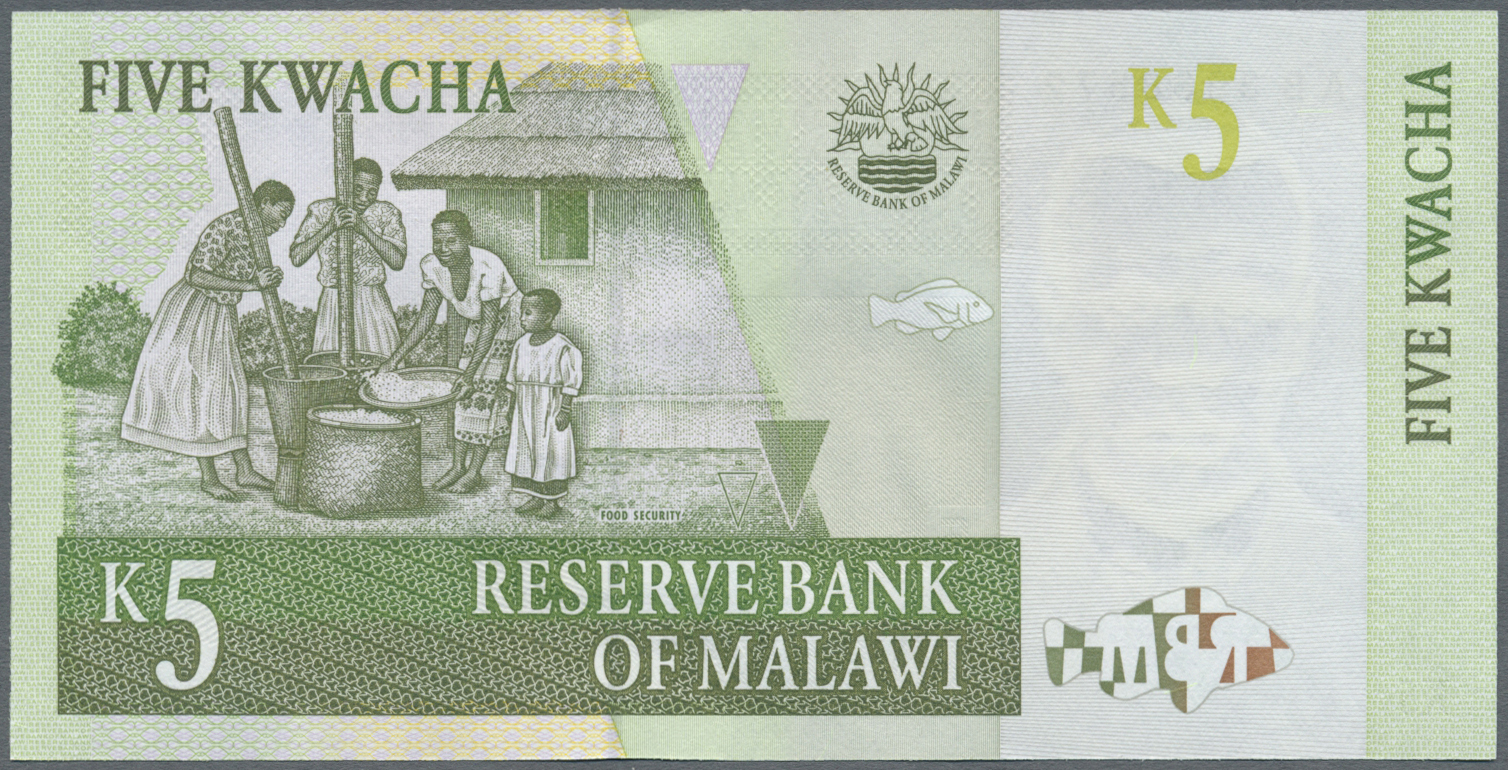 03693 Malawi: 1997/2004 (ca.), Ex Pick 36-51, Quantity Lot With 137 Banknotes In Good To Mixed Quality, Sorted And Class - Malawi