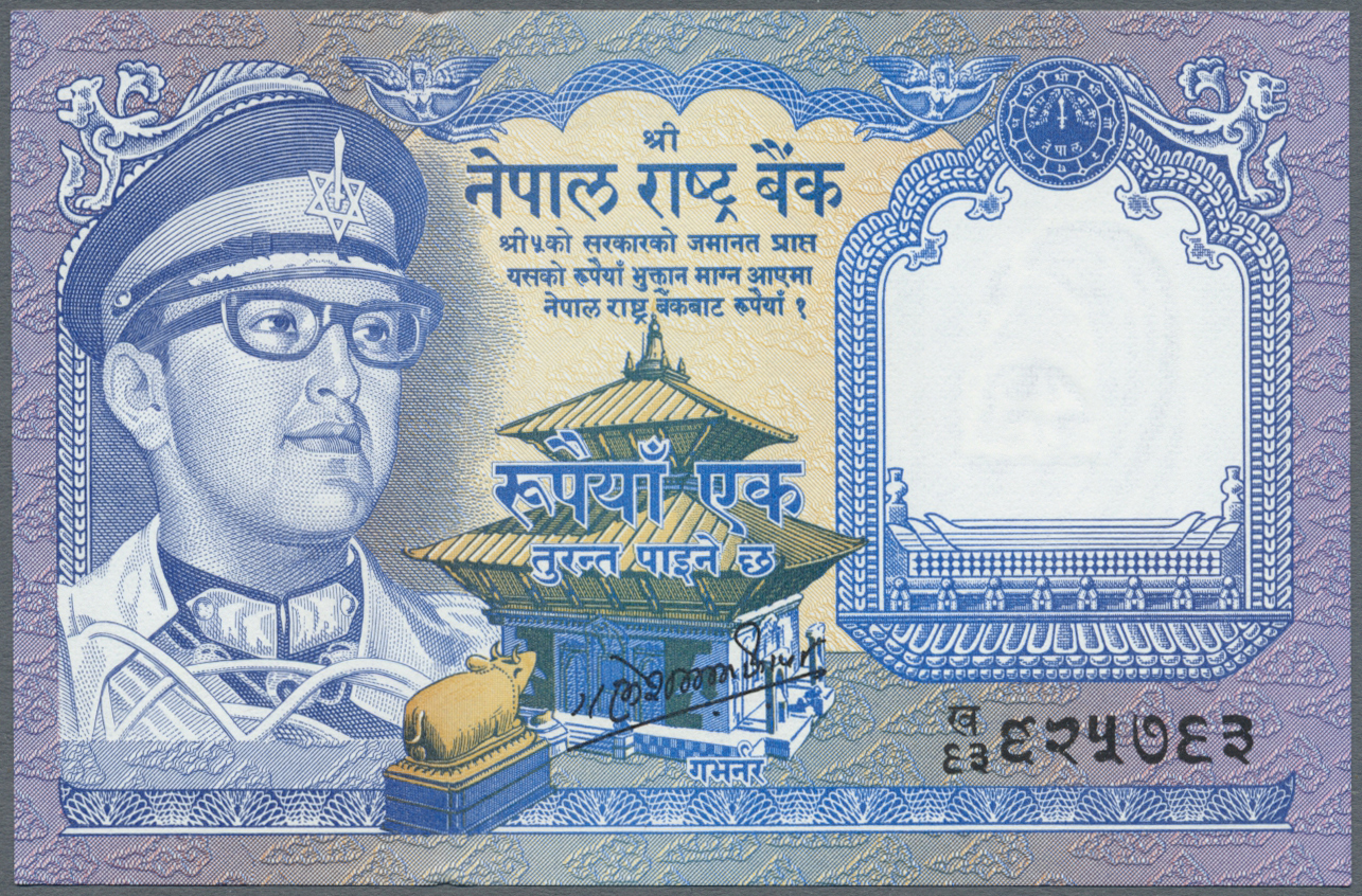 03698 Nepal: 1974/2008 (ca.), Ex Pick 22-60, Quantity Lot With 551 Banknotes In Good To Mixed Quality, Sorted And Classi - Népal