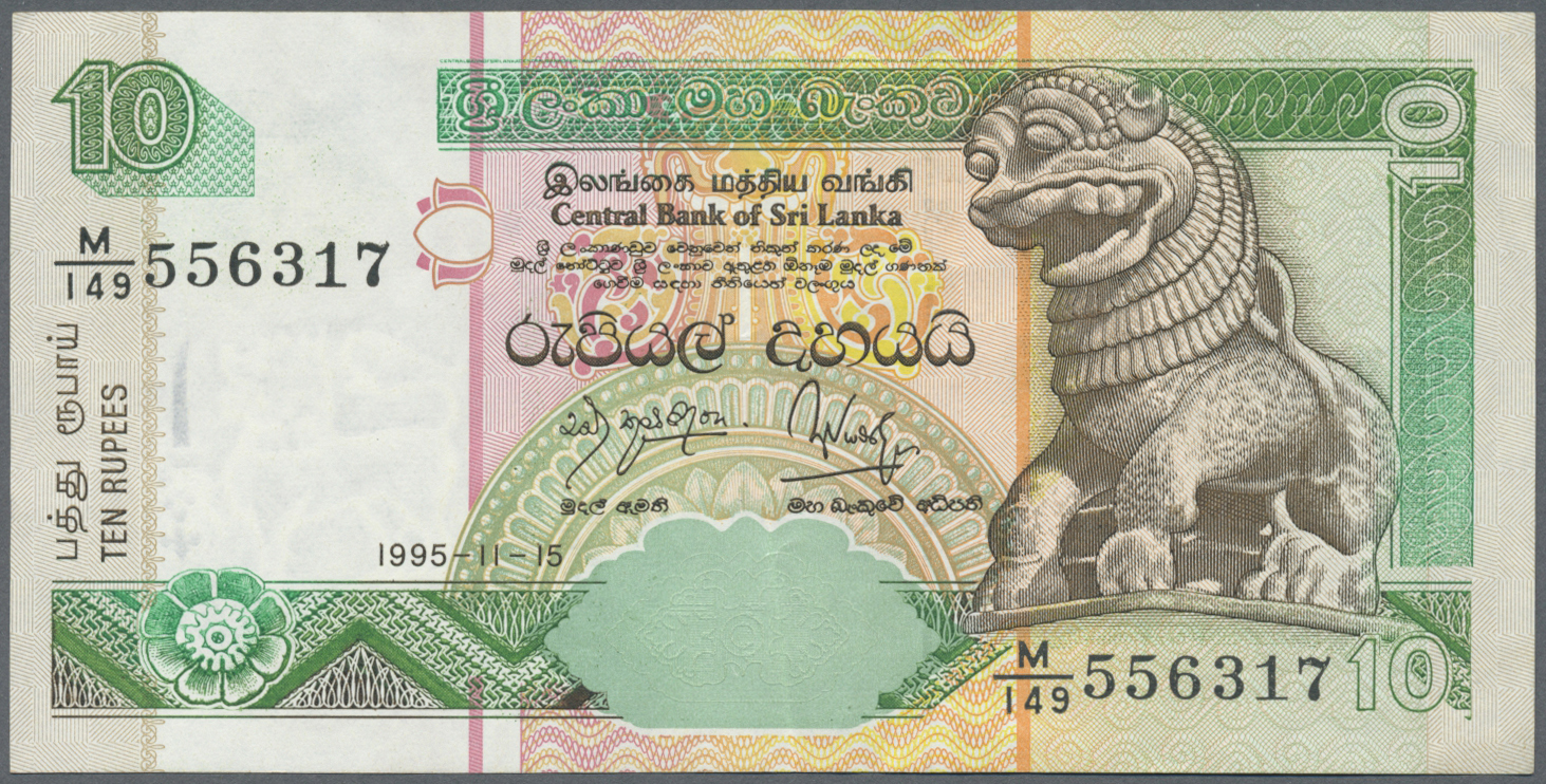 03731 Sri Lanka: 1982/2005 (ca.), Ex Pick 92-115, Quantity Lot With 438 Banknotes In Good To Mixed Quality, Sorted And C - Sri Lanka