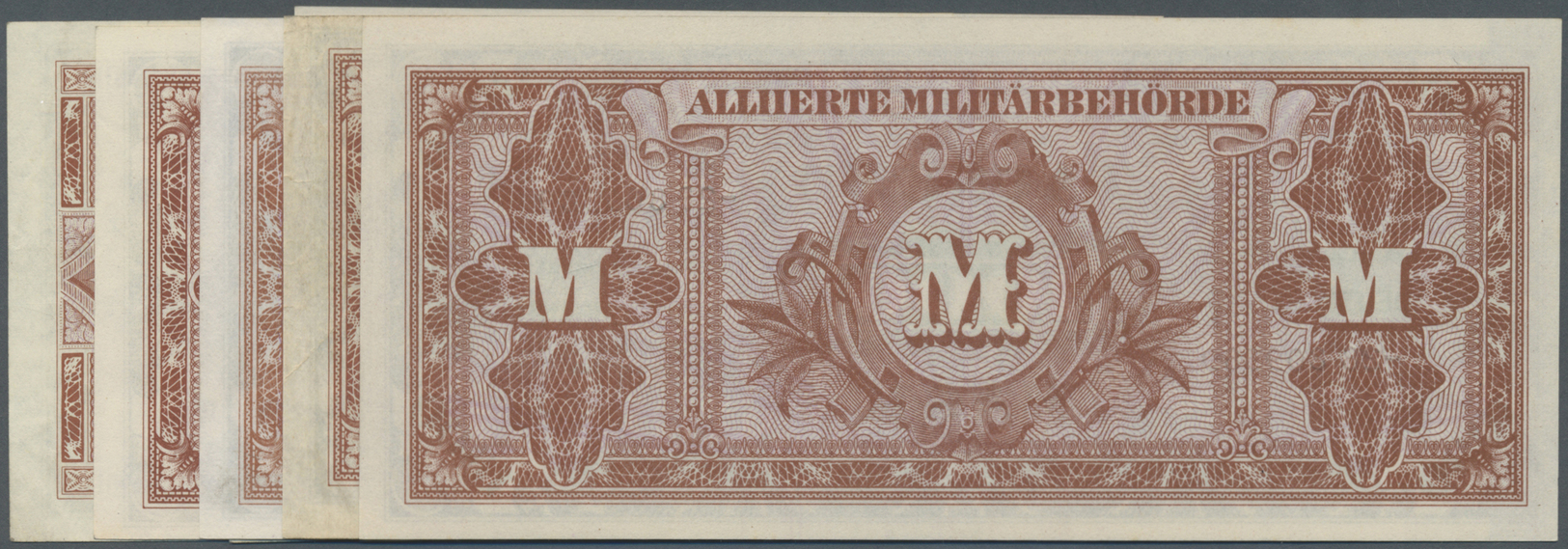 04021 Deutschland - Alliierte Miltärbehörde + Ausgaben 1945-1948: 1/2 Mark Bis 1000 Mark 1945, RO200-207 Komplette Serie - Autres & Non Classés